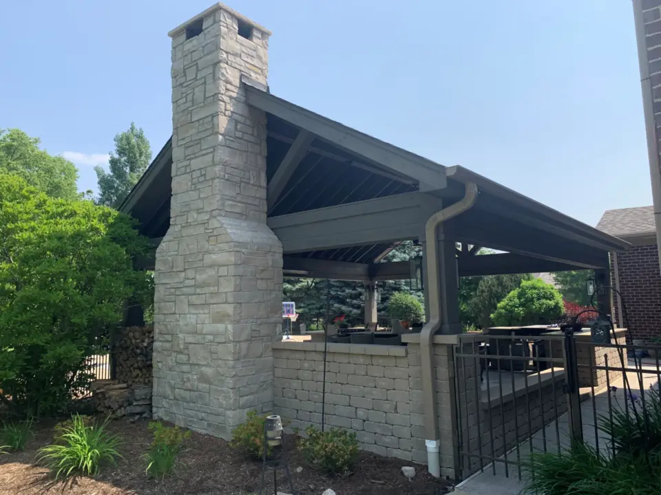 Outdoor Fireplace Installation