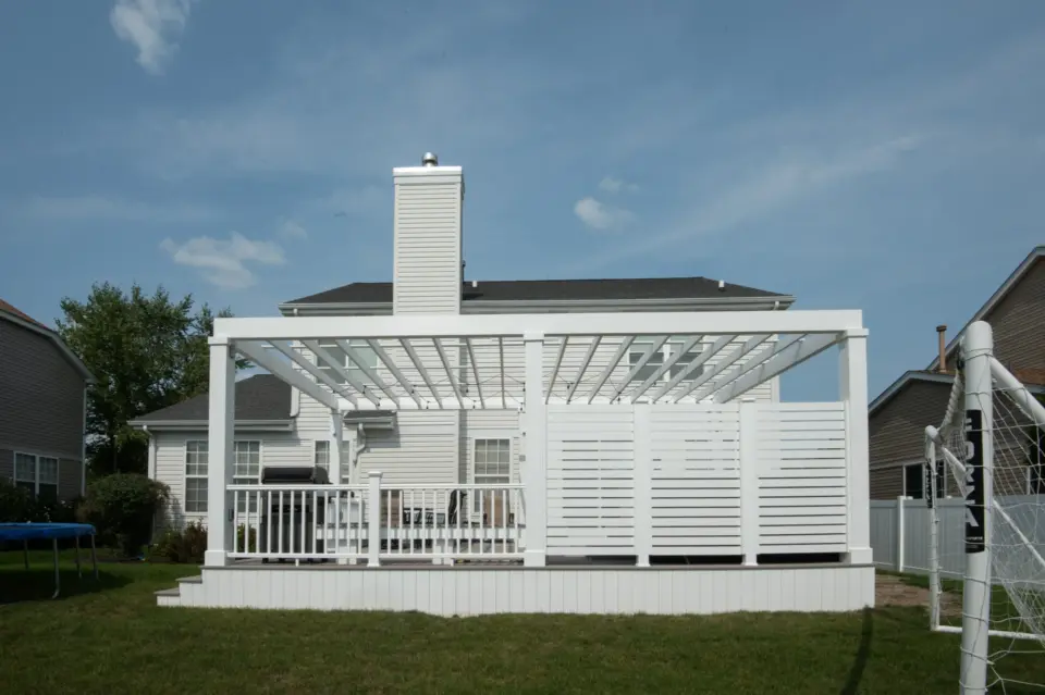 Louvered Pergola Installation